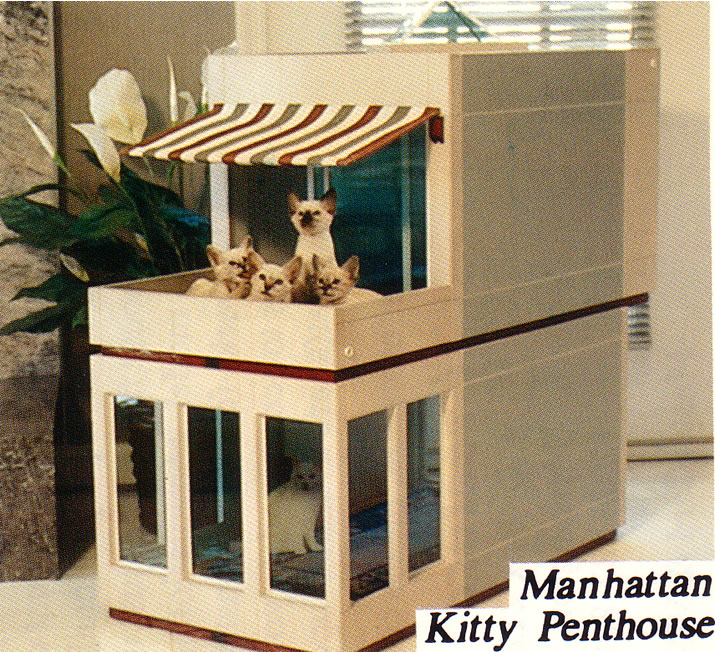 Manhattan Kitty Penthouse custom pet home
